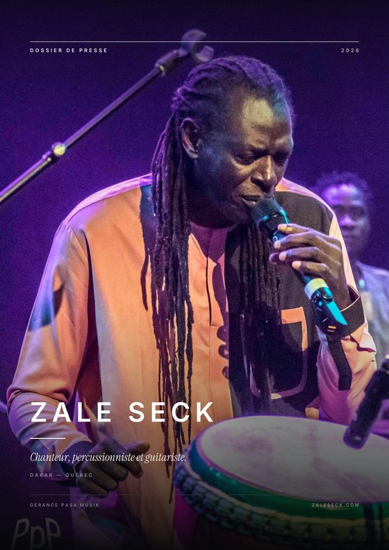 Couverture du dossier de presse de Zale Seck.